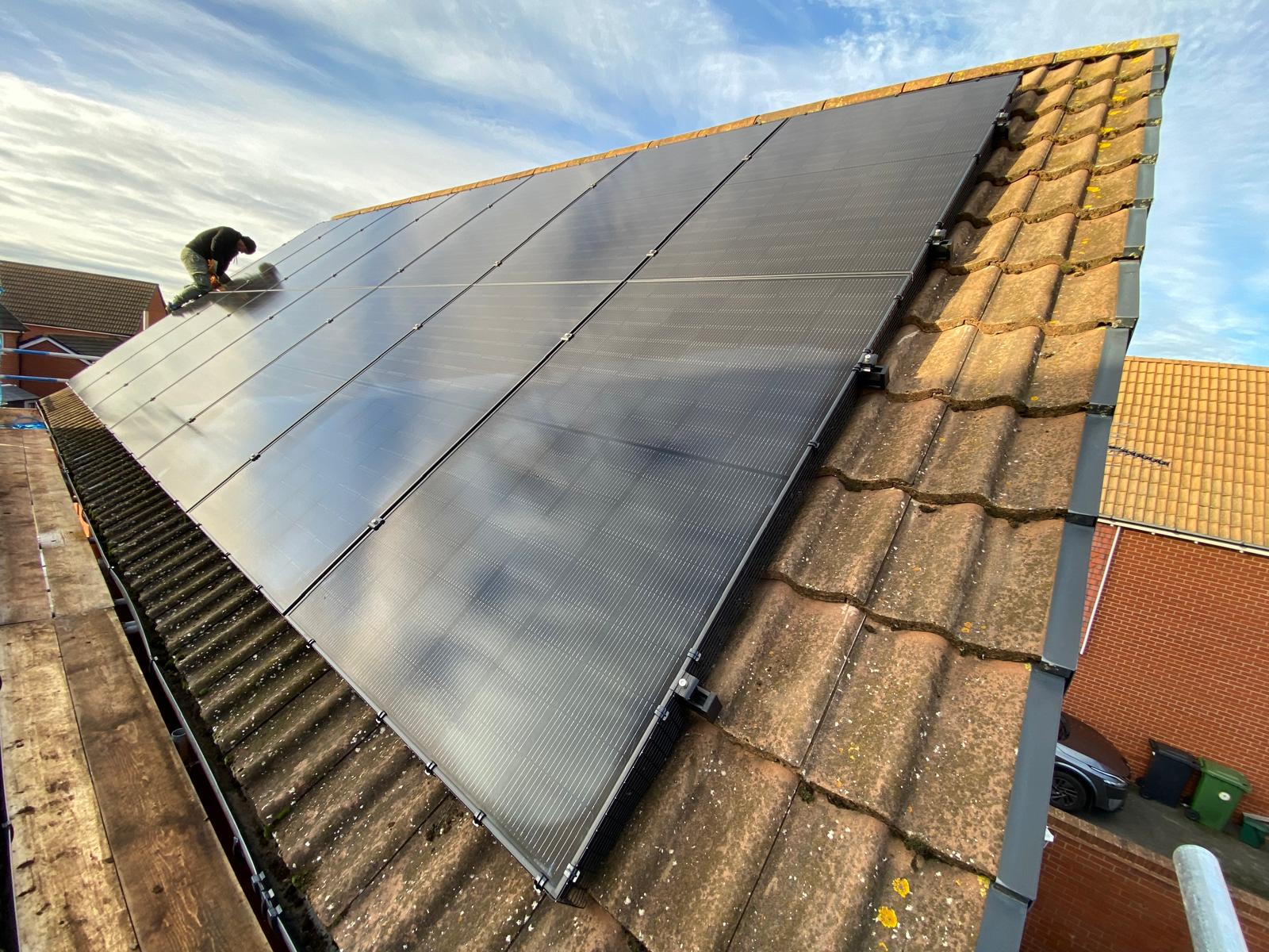 Solar panel installation by Cozy Home Solutions 9 of 11